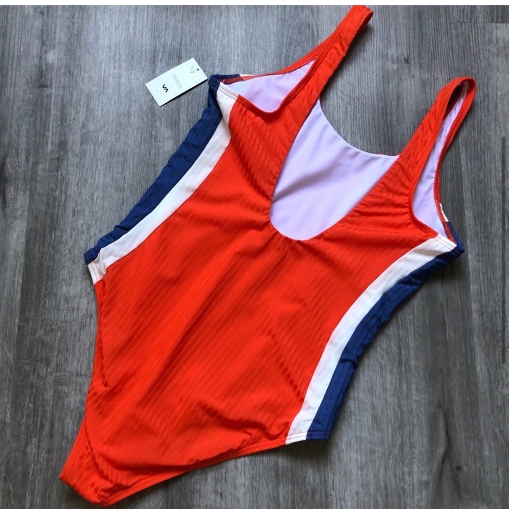 🔥 RVCA womens July color block one piece swimsuit 🔥 - Picture 3 of 6